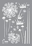 Cheap Deals on  Reusable Easy Wall Applique Stickers - Dandelion Seed Stem