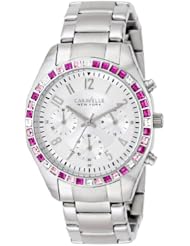 Caravelle New York Womens 43L172 Analog Display Japanese Quartz White Watch
