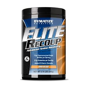Dymatize Nutrition Elite Recoup, Orange, 0.76 lb. Conatiner
