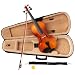 4/4 Full Size Student Beginners Violin with Case and Accessories - Natural (Free eLessons & DirectlyCheap(TM) Translucent Blue Medium Pick)