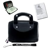 Kroo Kindle DX synthetic Leather Office Cover Case (Fits 9.7" Display) + Includes a 4-inch Ebigvalue (TM) Determination Hand Strap + Includes a Kindle DX Screen Protector Guard (Accessory Pack is Also Compatible with Kindle 2 Wireless Reading Device 6" Display)