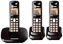 Panasonic KX-TG6413ET DECT Triple Digital Cordless Phone Set - Black