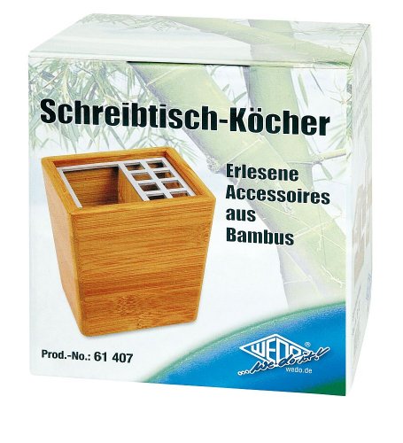 Wedo 61407 - Schreibtisch-Köcher aus Bambus