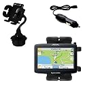 Magellan Roadmate 1412 Auto Cup Holder with Car Charger - Uses Gomadic TipExchange