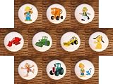 SET (10) Bob The Builder & Friends Drawer Pulls Knobs