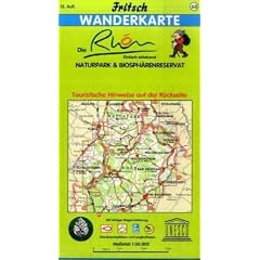 Fritsch Karten, Nr.68, Naturpark Rh�n: Touristische Hinweise auf der R�ckseite. Mit farbiger Wegemarkierung, Wanderparkpl�tzen und Langlaufloipen