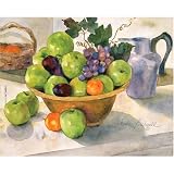 Magic Slice Non-Slip Flexible Cutting Board, Gourmet Size 12 x 15, Green Apples by Judy Buswell