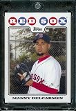 2008 Topps Boston Red Sox LIMITED EDITION Team Edition Baseball Card # 50 Manny Delcarmen - MLB Trading Card - In Protective Display Case