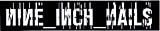 Nine Inch Nails - Black & White Rectangle Logo - Sticker / Decal