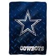 Dallas Cowboys Diamond Plate Raschel Blanket/Throw - NFL Football