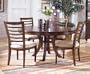 5pc Uptown Collection Round Dining Table & 4 Chairs Set