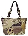 CLEARANCE SALE! AUTHENTIC COACH TONAL PATCHWORK GALLERY TOTE BAG PURSE 12902