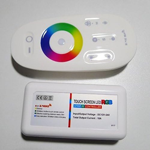 HJD LIGHT® 2.4G Wireless Touch Screen LED Strip RF Controllers Remote Control SMD5050 Strip Lighting Controller 12V/24V 3 Channels (2.4G RGB controller)