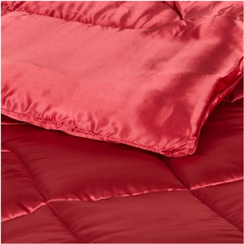 Scent-Sation Charmeuse Satin Comforter, 3-Piece Set, Twin, Red Scent-Sation Charmeuse Satin Comforter, 3-Piece Set, Twin, Red