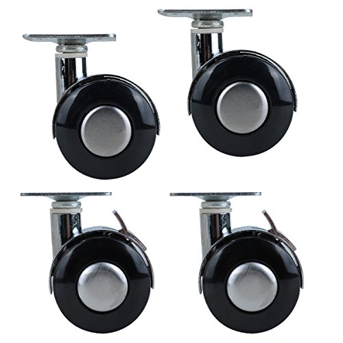 UName Indoor Beam Trolleys Silent Alloy Universal Wheel, Trolley Brake