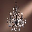 Minka Lavery Lights 3122-301 Mini 3LT Chandelier Castlewood Walnut Chandeliers Indoor Lighting