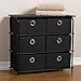 Brylanehome 6-Drawer Storage Wardrobe (Black)