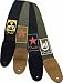Fender Patchworks Cotton Strap - Rock On Olive