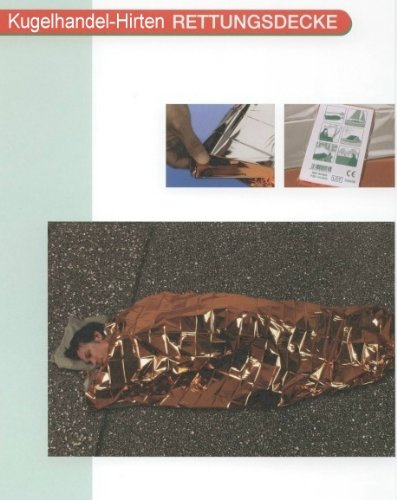 Rettungsdecke Extragroß Größe: 1,6 m x 2,4 m