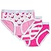 Feathers Girls Butterfly Print Snug Fit Tagless Briefs Underwear - 100% Cotton Super Soft Panties,6