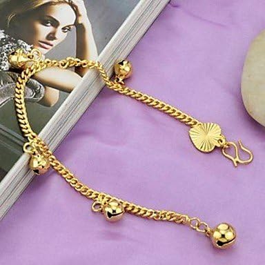 ZHYU Beautiful Jewelry 18 K GoldBells Fine Lady Bracelet