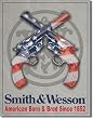 Smith & Wesson - American Born Metal Tin Sign 12.5"W x 16"H