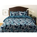 City Scene Floral Twlight Duvet Set