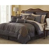 20pc Oversized Calais Blue Bed-in-a-Bag Comforter Set - with Sheet Set -- Size: queen by 