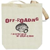Canvas Tote Bag Beige " Off-Roading is an extension of my creative mind " Sports Canvas Tote Bag Beige " Off-Roading is an extension of my creative mind " Sports
