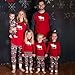 Norbi Parent-Child Family Christmas Clothes Sleepwear Mom Dad Deer Striped Pajamas Set