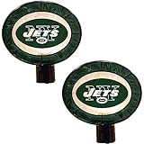 Memory Company New York Jets Art Glass Nightlight - Set Of 2 Size: One Size