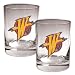 Golden State Warriors NBA 2pc Rocks Glass Set - Primary Logo