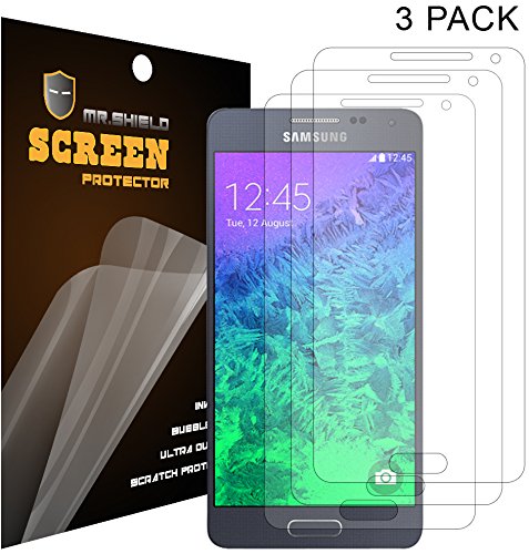 Mr Shield For Samsung Galaxy Alpha Anti-glare [Matte] Screen Protector [3-PACK] with Lifetime Replacement Warranty
