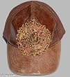 Dream Control Brown Leather Studded/Crystalled Hat