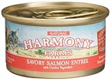 HARMONY FARMS Savory Salmon Entree with Garden Vegetables for Cats, 3 Ounce Cans 51LdouQUEXL. SL160 HARMONY FARMS Savory Salmon Entree with Garden Vegetables for Cats, 3 Ounce Cans