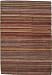3'11 x 5'10 Red Hand Tufted Wool Gabbeh Rug