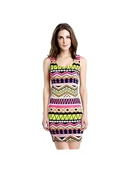 Sexy A-line Summer Mini-SILHOUETTESleeveless Silk/Spandex General Print Scoop Neck Natural   Waistline Above the Knee Mini Dress 