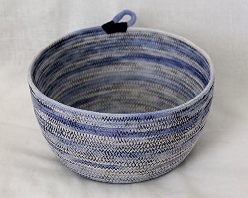 Medium Hand Dyed Rope Basket, Ocean