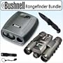 Bushnell 201916 Yardage Pro Sport 450 Laser Rangefinder Bundle with Bushnell 118322G Image View 8X30 Camera Binocular & Humvee HMV-KC-ER1 Emergency-Rescue Knife/Keychain Flashlight