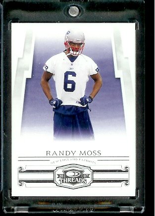 2007 Donruss Threads Football Cards # 111 Randy Moss - Oakland Raiders