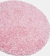 Pink Round Shaggy Nursery Rug by Glenna Jean