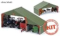 plinthe Scheunen, 2 pi?ces, pour Traktoren, etc., Model Car, Kit, Britains 1:32