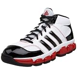 adidas Men's Floater OG Basketball Shoe,White/Black/Red,15 M