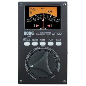 Korg GT-120 Needle VU Chromatic Guitar and Bass Tuner