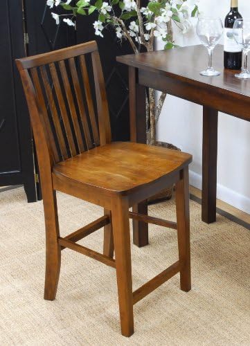 Carolina Classic 24" Hudson Counter Stool, Chestnut