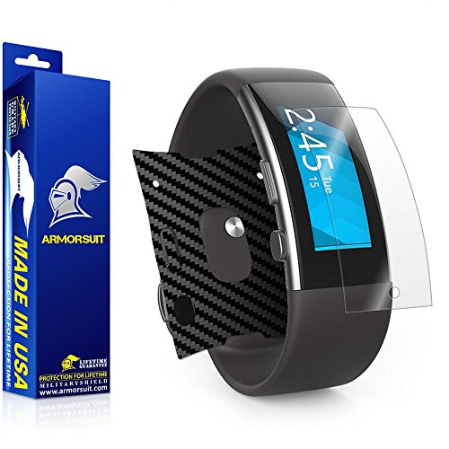 ArmorSuit MilitaryShield - Microsoft Band 2 Screen Protector + Black Carbon Fiber Full Body Skin Protector / Front Anti-Bubble and Extream Clarity HD Shield with Lifetime Replacements ArmorSuit MilitaryShield - Microsoft Band 2 Screen Protector + Black Carbon Fiber Full Body Skin Protector / Front Anti-Bubble and Extream Clarity HD Shield with Lifetime Replacements