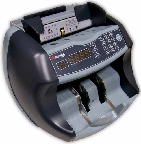 Cassida 6600 UV Currency Counter, Counting speed 1400 bills/min, Hopper capacity 400 new bills, Stacker capacity 300 new bills, Operating modes count, add, batch, add+batch, UV ultraviolet markings detection