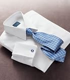 Stays Cool Tailored Fit Broadcloth Point Collar, French Cuff Dress Shirt