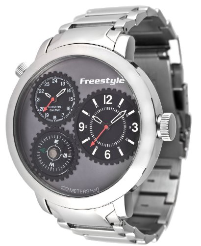 Freestyle Men'S 101162 Passage 1-Piece Case Dual Time Compass Watch