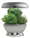 AeroGrow AeroGarden Space-Saver 6 with Gourmet Herb Seed Kit, Silver